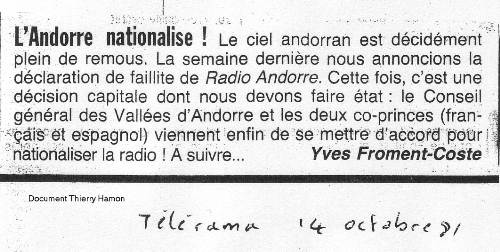L'Andorre nationalise !