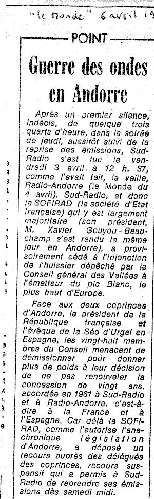 Guerre des ondes en Andorre