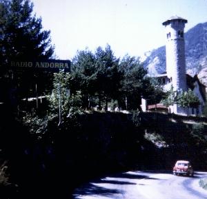 Le centre emetteur de Radio Andorre, photo Aout 1971